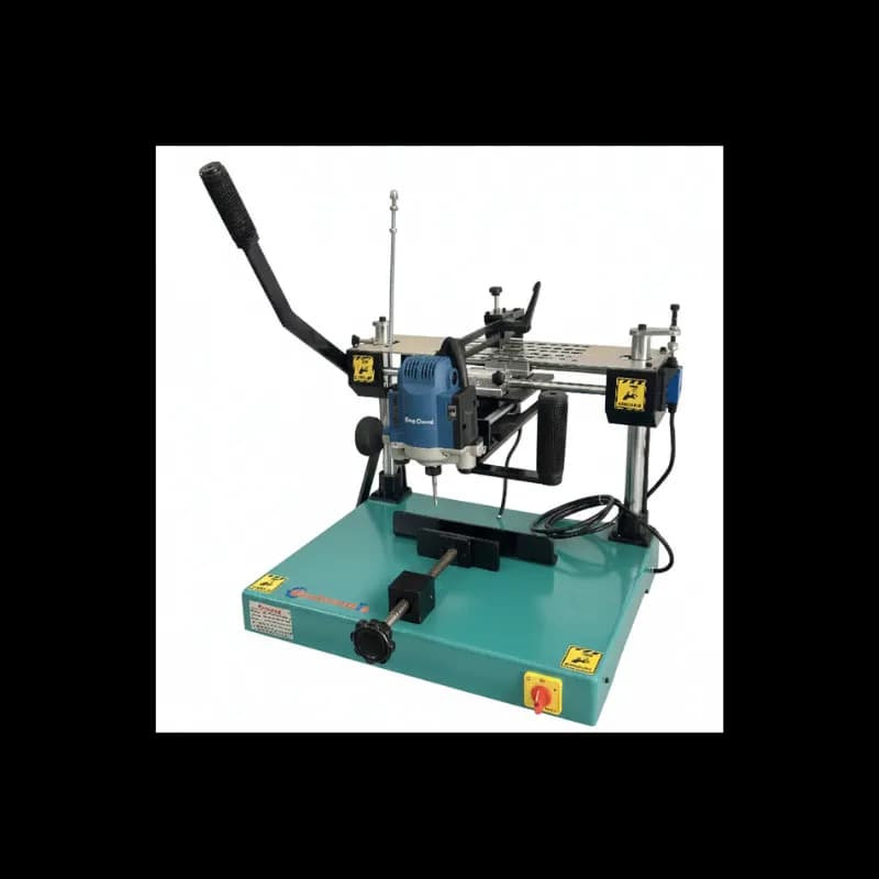 Mechnovate Manual Copy Router for precision aluminium and UPVC profile routing and window fabrication.
